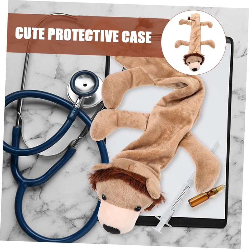Mikinona Cartoon Animal Stethoscope Plush Sleeve for Doctors Protective Accessories