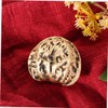 NOLITOY Chinese Decorative Hand Exercise Balls Brass Walnut Handballs Small