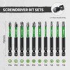 Litorange 70 mm long screwdriver bit set, 10 pieces bit
