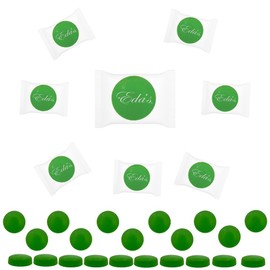 Sugar-Free Premium Hard Candy Suckers, Mini Fruit Button Candies, Kosher Certified Parve, Uses Sorbitol, Low-Sodium, Individually Wrapped (16oz (1 Pound) 150 Pcs, Green Apple)