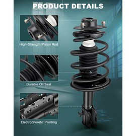 AUTOMUTO Front Struts & Shocks Quick-Strut Fit For 1997-2001 for Lexus ES300,1997-2001 for Toyota Camry,1997-2003 for Toyota Avalon, 1999-2003 for Toyota Solara Replace for 271679 271678