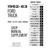 1962-1963 Ford Truck 100-800 Series Shop Manual Supplement