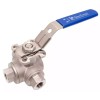 DuraChoice 1/2" Stainless Steel (316) 3-Way Ball Valve - L
