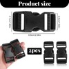 Smomend Pack of 2 Buckle 25 mm Adjustable on Both
