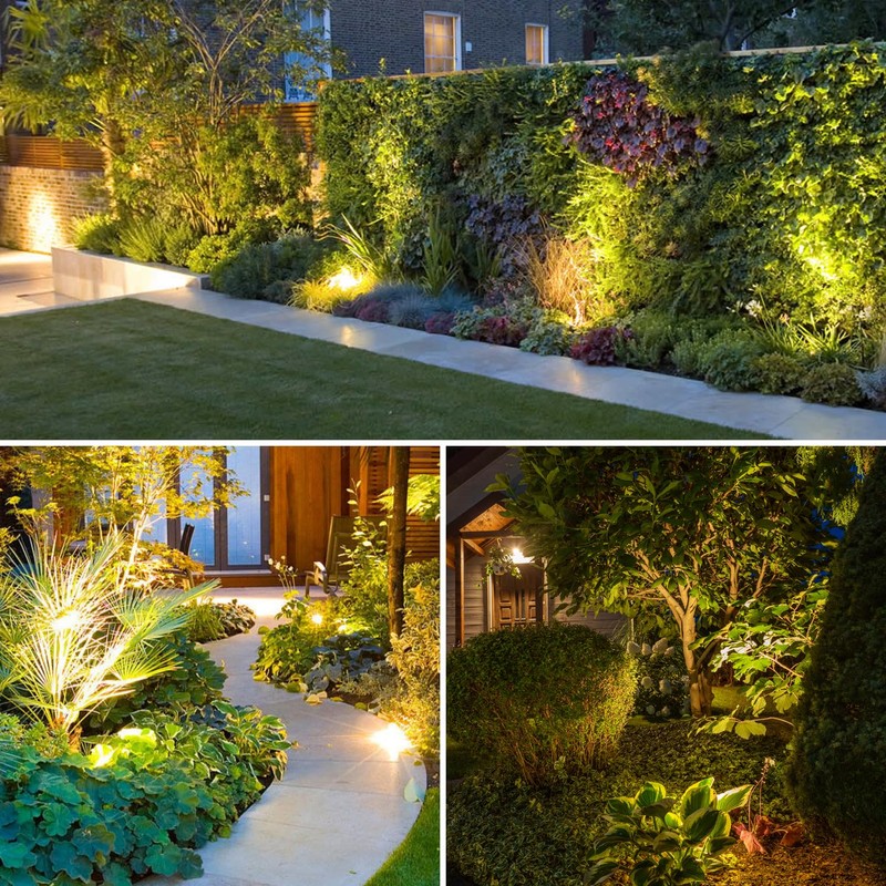 ZYAN Low Voltage Landscape Spotlights LED Landscape Lighting with Sensor,