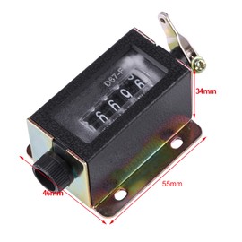 Watris Veiyi D67 F 5 Digit Counter Clicker, Hand Counter, Hand Counter Clicker for Textiles, Machines, Rollers, Printing, Large Punching, Transport and Packaging