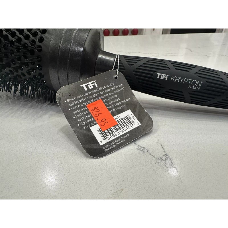 Tifi Krypton Carbon Round Professional Thermal Vent Brush, 3 Inch