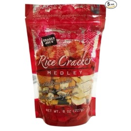 Trader Joe's Rice Cracker Medley Gluten Free - (5 Pack)  8 oz each bag