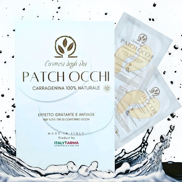 Organic Eye Patch with Carrageenan, Hyaluronic Acid and Vitamin B3