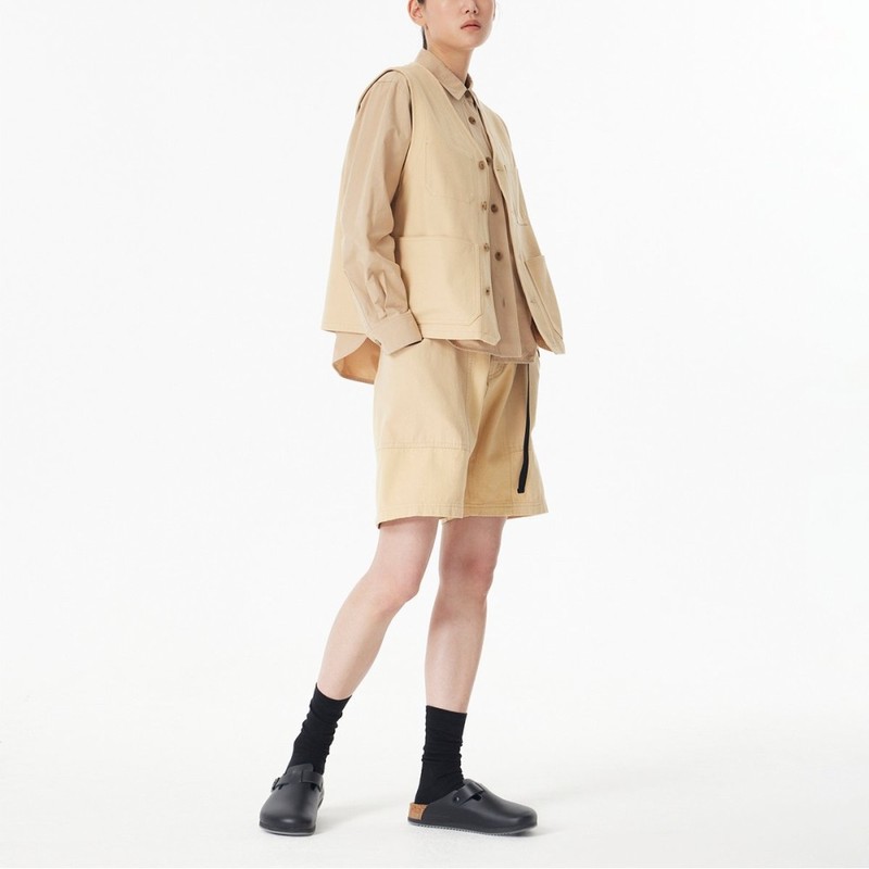 JAJU [JAJU/자주] 유니 버튼 베스트_베이지 [JAJU] Uni Button Vest_Beige