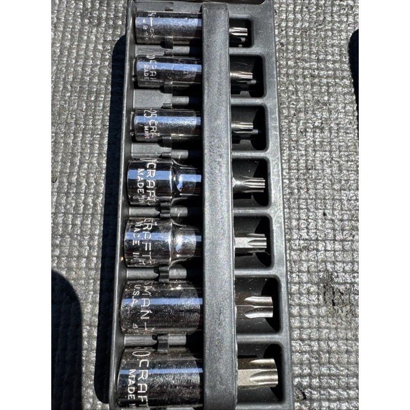 Craftsman Sears Craftsman USA 7pc Torx Bit Socket Set 1/4”
