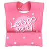 Neat Solutions Let's Go Party Fold-Down Crumcatcher Bib, 6+ Months,