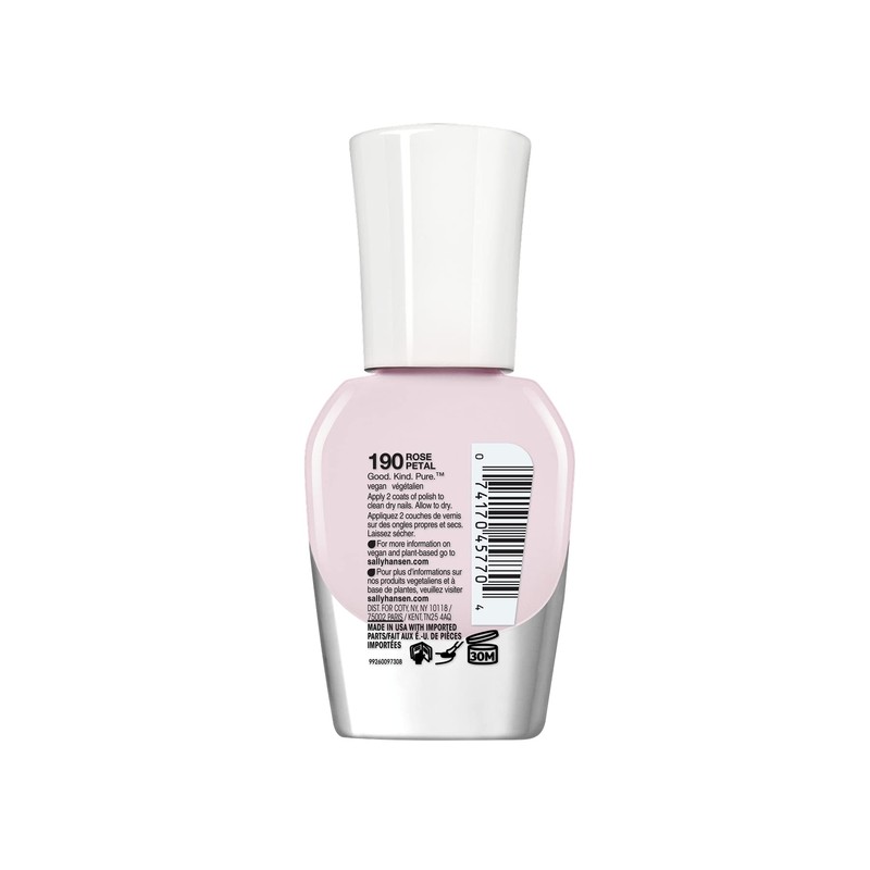 Sally Hansen Good.Kind.Pure Nail Polish 190 Rose Petal 0.33 fl