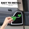 Lyxheth 4PCS Bling Heart Air Vent Clips, Car Air Freshener