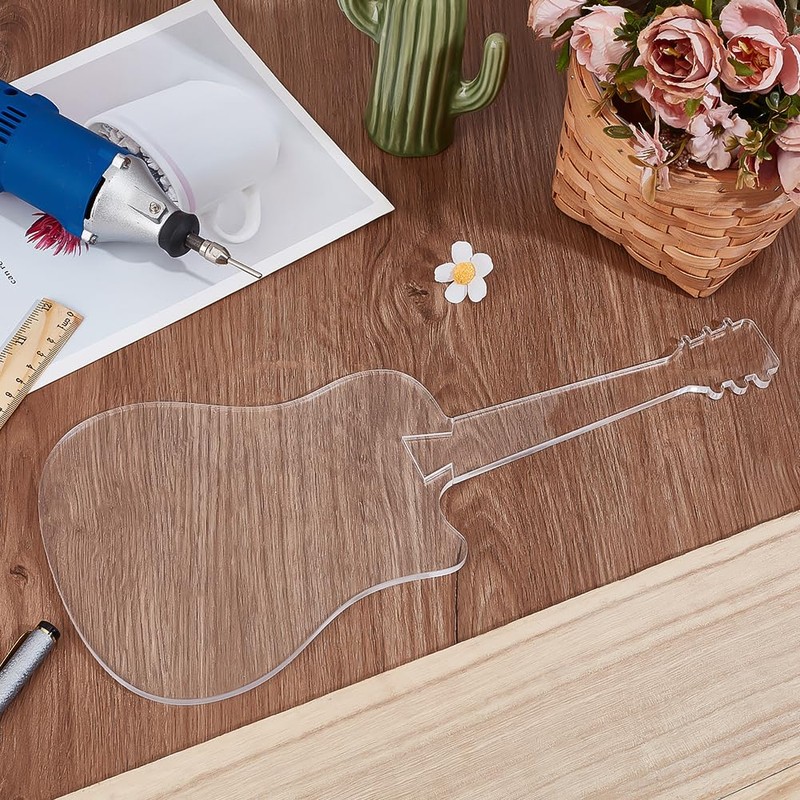 BENECREAT Router Template for Guitars Serving Boards Inlay Stencil for