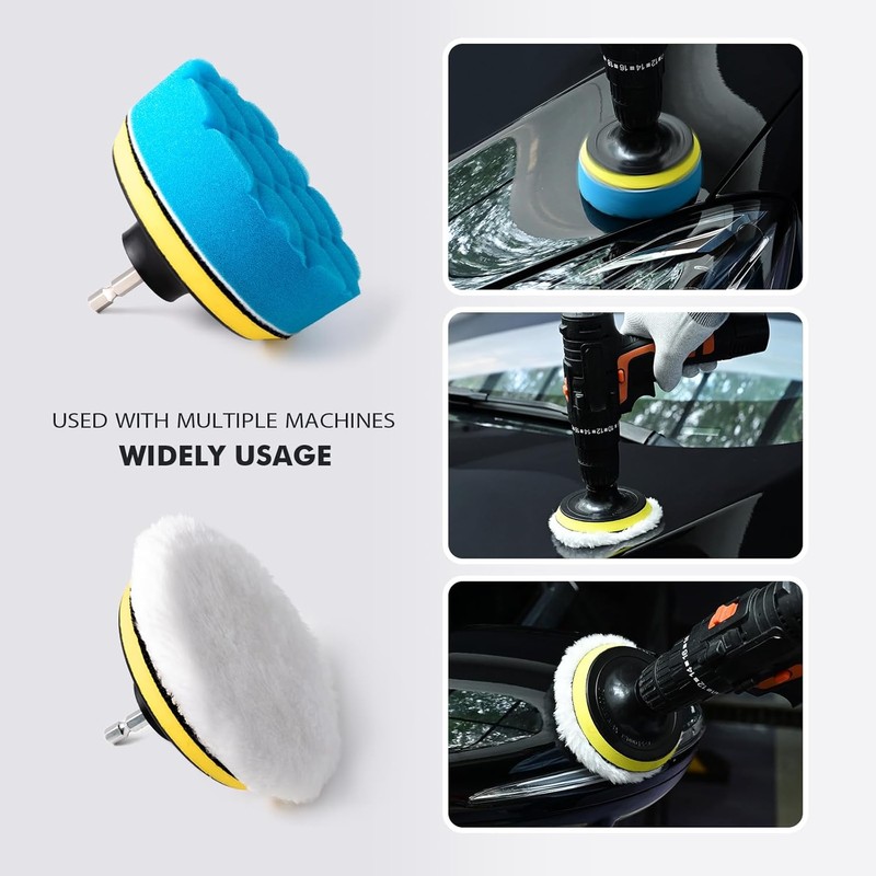 FOSHIO Decal Remover Eraser Wheel Tool Kit, Fabric Polishing Buffing