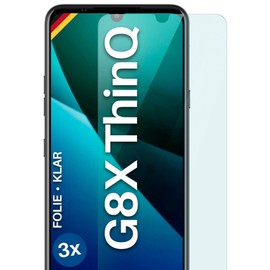 moex FlexProtect Screen Protector Compatible with LG G8X ThinQ Screen Protector Only 0.2 mm Thin HD Ultra Clear and Extra Scratch-Resistant - Pack of 3