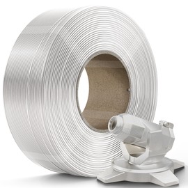 Creality PETG Filament Refill 1.75mm 3D Printer Filament, 1kg (2.2lb) Refilament for Bambu Lab Reusable Spool, Dimensional Accuracy ±0.03mm, Transparent