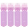 4 Pcs Root Comb Applicator Bottle 6oz,Hair Oil Applicator Bottle
