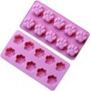 2set of Paw Print Silicone Ice Cube Trays, Mini Size,