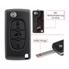 3 Buttons Car Remote Key Case for Citroen Berlingo Peugeot
