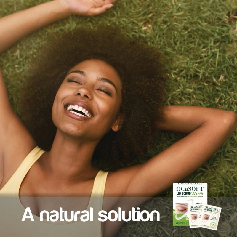 OCuSOFT Lid Scrub Earth Pre-Moistened Pads 30 Count Box