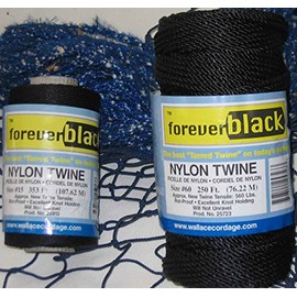 T-48 Wallace Cordage 1 lb Tarred Twisted Nylon Twine #48 350 lb Fishing Line