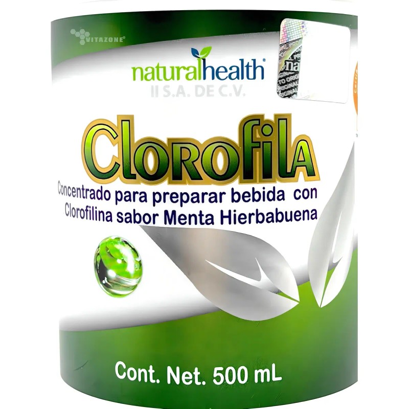 Clorofila Líquida 500 Ml Sabor Menta Natural Health