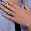 925 Sterling Silver Ring With White Round Clear Cubic Zirconia