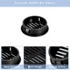 sourcing map 24Pcs 35mm/1.38" Circular Soffit Air Vents, Plastic Soffit