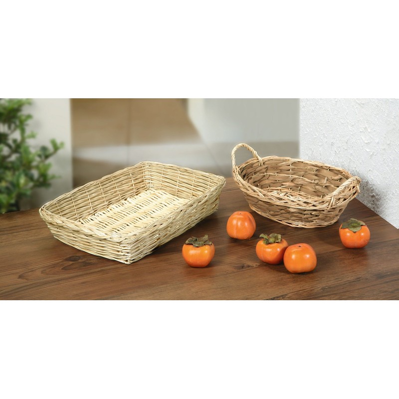 FRANK FLECHTWAREN Corn Straw Basket Oval