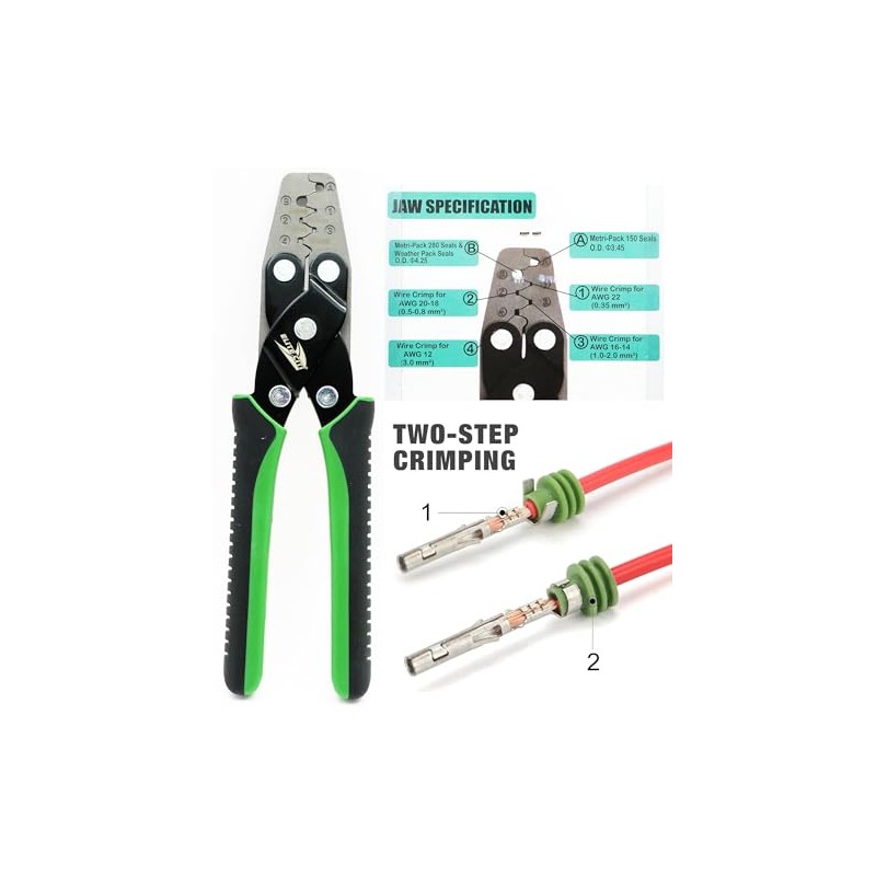 280 Metri-Pack Sealed Connector Crimper Tools for Delphi/APTIV - 12GA-22GA