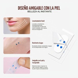 Cinta de elevación facial, cinta de elevación facial invisible 120 piezas