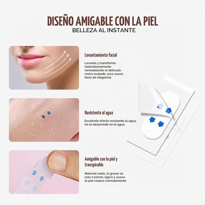 Cinta de elevación facial, cinta de elevación facial invisible 120