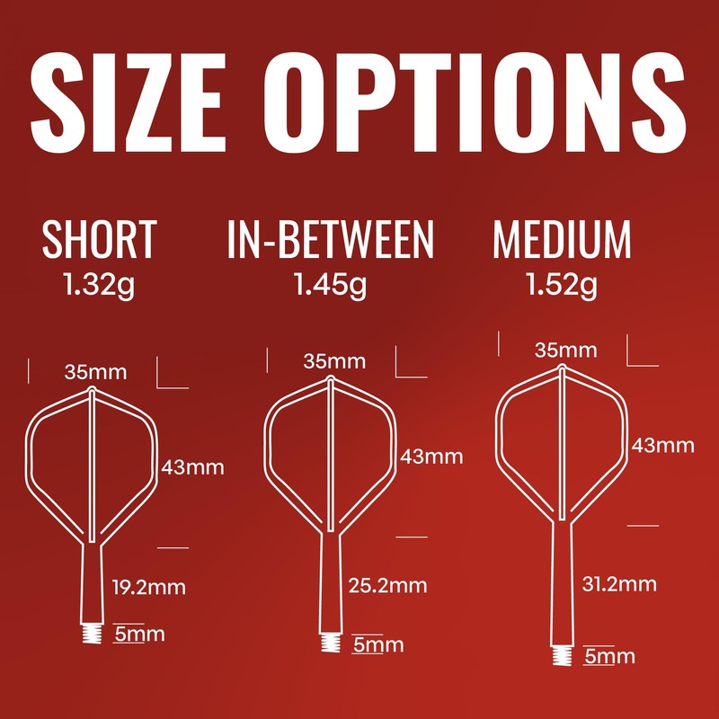 Shot! Darts Flight Deck One Piece Dart Flight and Shaft