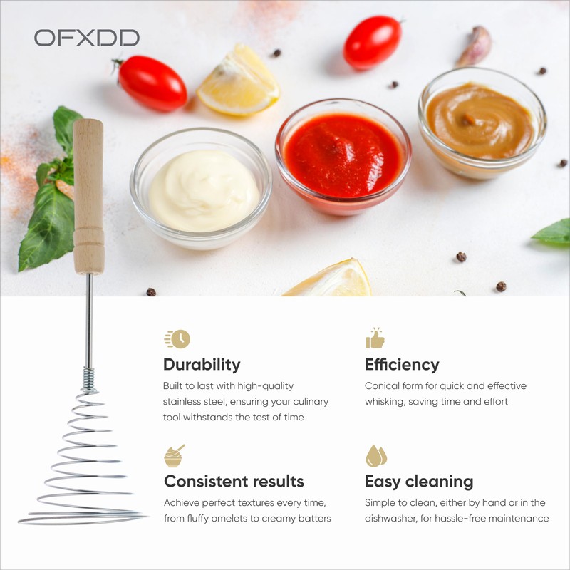 Stainless Steel Spring Coil Whisk 1 Pcs - Wire Whip