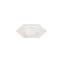 EMI Yoshi EMI-613-CL Plastic .7 Oz. Honeycomb Dish - 200 / CS
