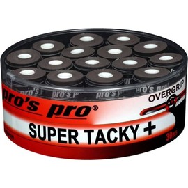 Pro's Pro Super Tacky Plus Overgrip 30 Pieces Tennis Badminton Squash Grip Tapes Black