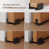 FLYVLIEG Sliding Barn Door Floor Guide Bottom, Double-Sided Roller Design,