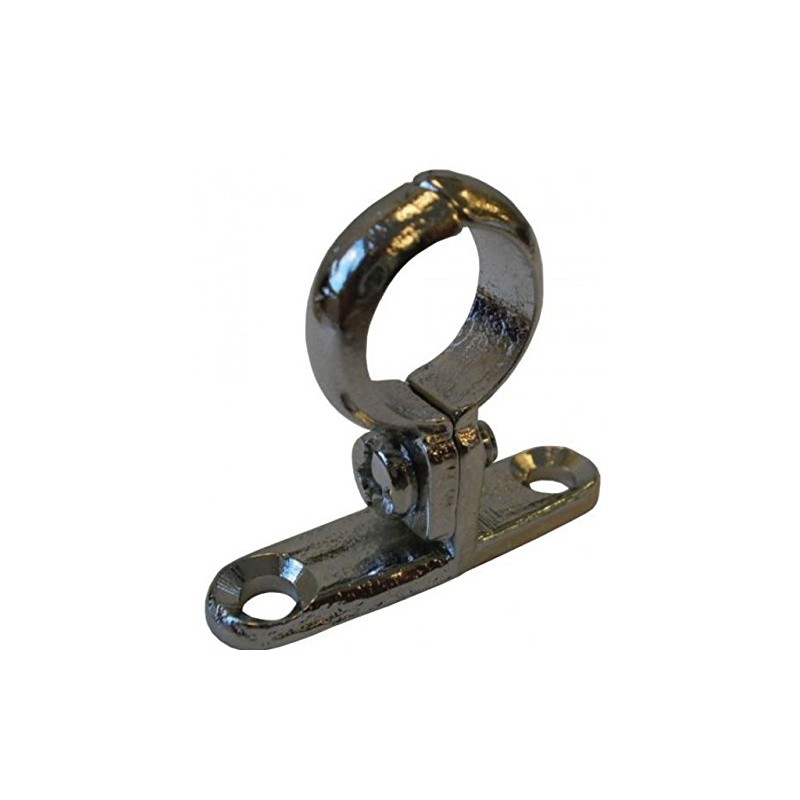 42mm Cast Brass Chrome Plated Screw-On Pipe Bracket