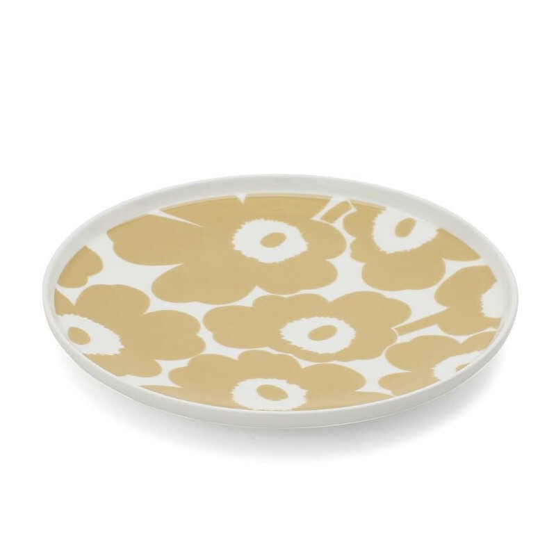 Marimekko 067956 180 Plate 9.8 inches (25 cm) Unikko White