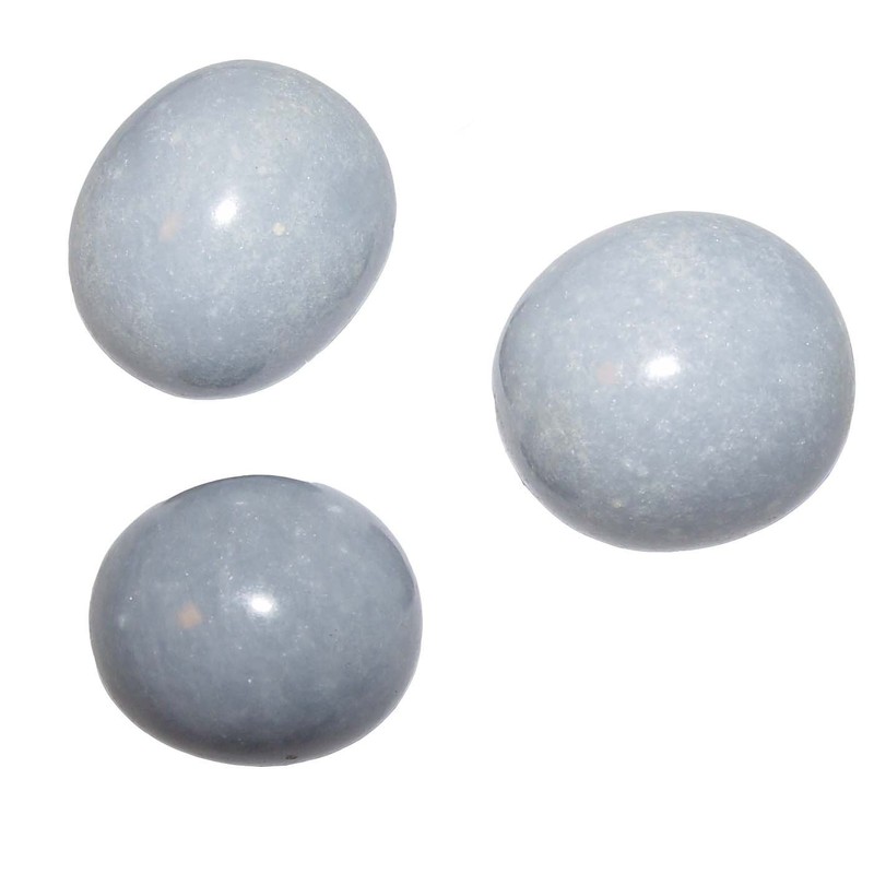Angelith Tumbled Stone Worry Angel Stone or Anhydrite Coating Size
