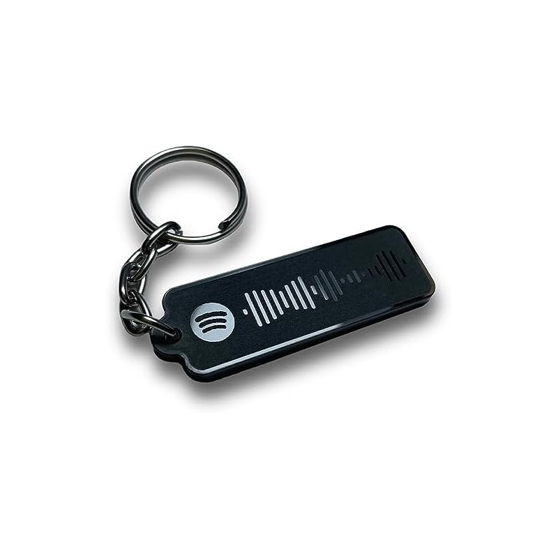 Llavero personalizado con código escaneable Spotify ideal para regalo