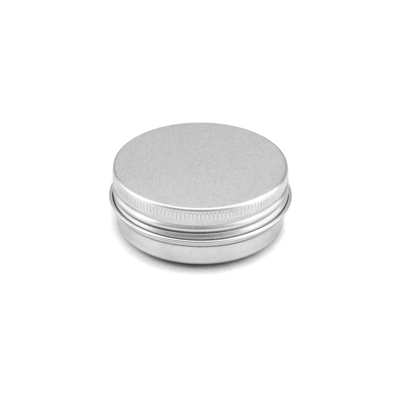 QWORK Pack of 30 Aluminium Cream Containers with Lids, Round