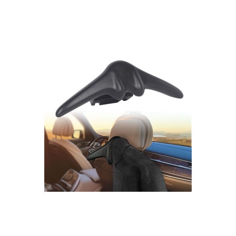 DrvixRex Car Clothes Suit Leather Hanger Bar Vehicle Coat Rod