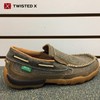 Twisted X Men's Slip-On Driving Moc, Moc Toe, Dust, 11.5