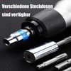 3 Stück SDS Plus Stecknuss Adapter Set,1/4",3/8",1/2" Vierkant Bohrer Schnellwechsel