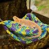 kathson Soft Bearded Dragon Hammock Double-Layered Reptiles Hammock Swing Hanging
