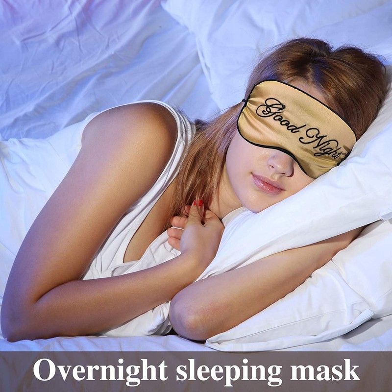 WIZBIOTECH Sleep Mask, 100% Real Natural Good Night Eye Mask