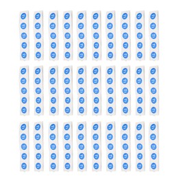 30Pcs NFC Tags PVC Waterproof 504 Bytes Programmable NFC Stickers for TagMo Phone Blue
